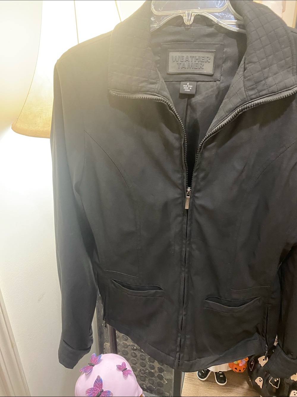 Weather-Tamer Women's Black Zip-Up Utility Jacket